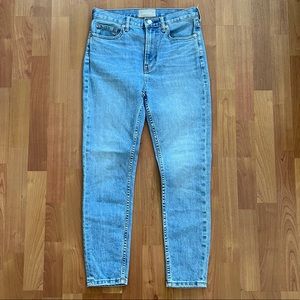 EVERLANE super high rise skinny jeans 27 ankle
